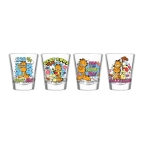 Garfield Neon 90s Shot Glass Set (4-Pack)