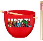 Marvel Red Ramen Bowl + Chopsticks