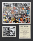 Jimi Hendrix Mosaic - 11x14 Matted Photos