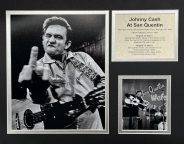 Johnny Cash at San Quentin 11x14 Matted Picture