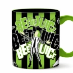 Beetlejuice- Green Stripes Icons 20oz Ceramic Mug