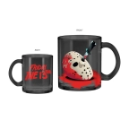 Friday the 13th- Jason Mask & Logo 17.5oz Glass Coffee Mug