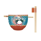 Kung Fu Panda 20oz Ceramic Ramen Bowl + Chopsticks