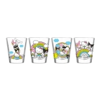 Hello Kitty Playful Rainbow Shot Glass Set (4-Pack)