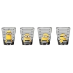 Despicable Me- Minions 4pc. 1.5oz. Mini Glass Set