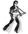 Elvis Pendulum Legs Clock