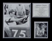 James Dean  - In Car Matted Photo