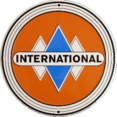 Internationl Round Tin Sign