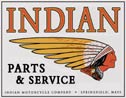 Indian Parts & Service Logo Sign