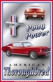 Ford Mustang - Pony Power Metal Sign