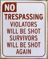 No Trespassing