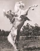 Roy Rogers - Rearing Trigger Autographed 8x10