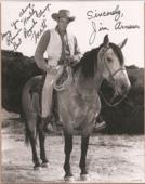 Gunsmoke - Jim Arness on horse 8x10