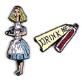Alice in Wonderland Pin Set