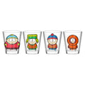 South Park Graffiti Characters Boxed 4pc. 1.5oz. Mini Glass