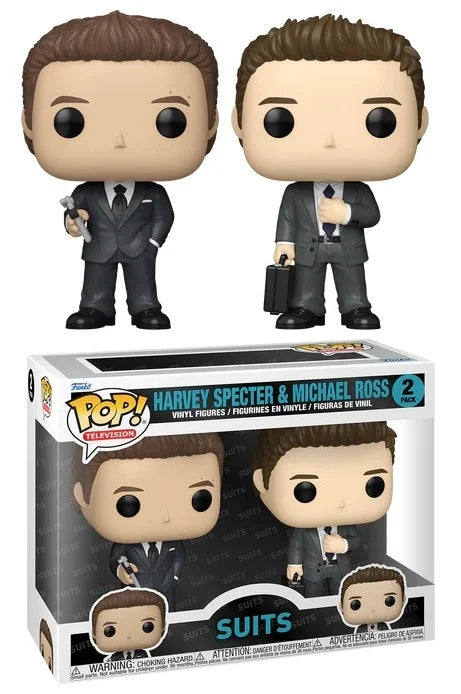Suits- Harvey Specter & Michael Ross 2-Pack Pop!