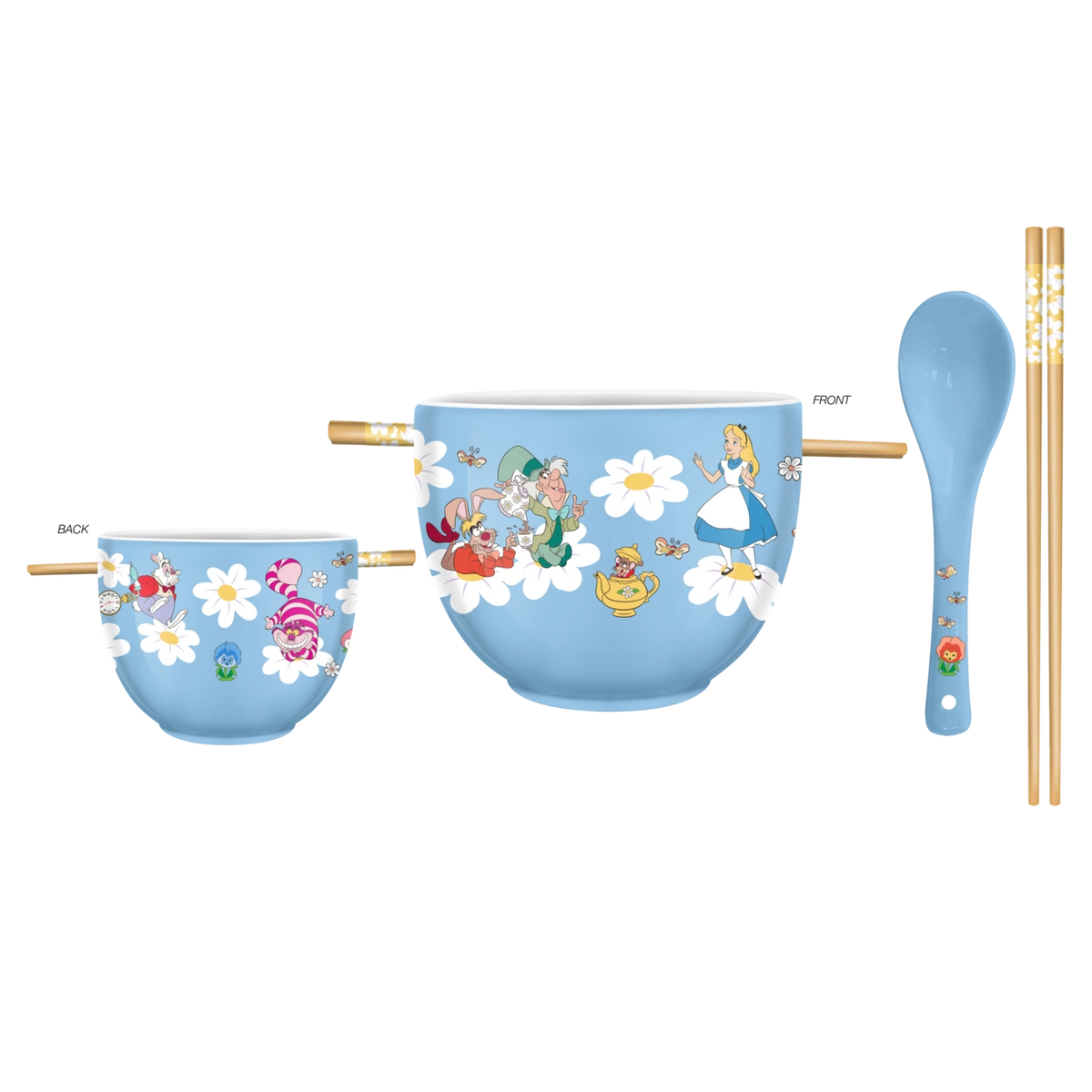 Alice in Wonderland Wildflower 20oz Ceramic Ramen Bowl