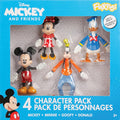 Mickey, Minnie, Donald & Goofy Flexfigs 4-Pack