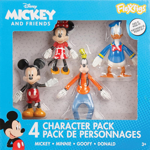 Mickey, Minnie, Donald & Goofy Flexfigs 4-Pack
