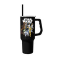 Star Wars Group Shot 40oz Stainless Steel Tumbler W Handle with Straw