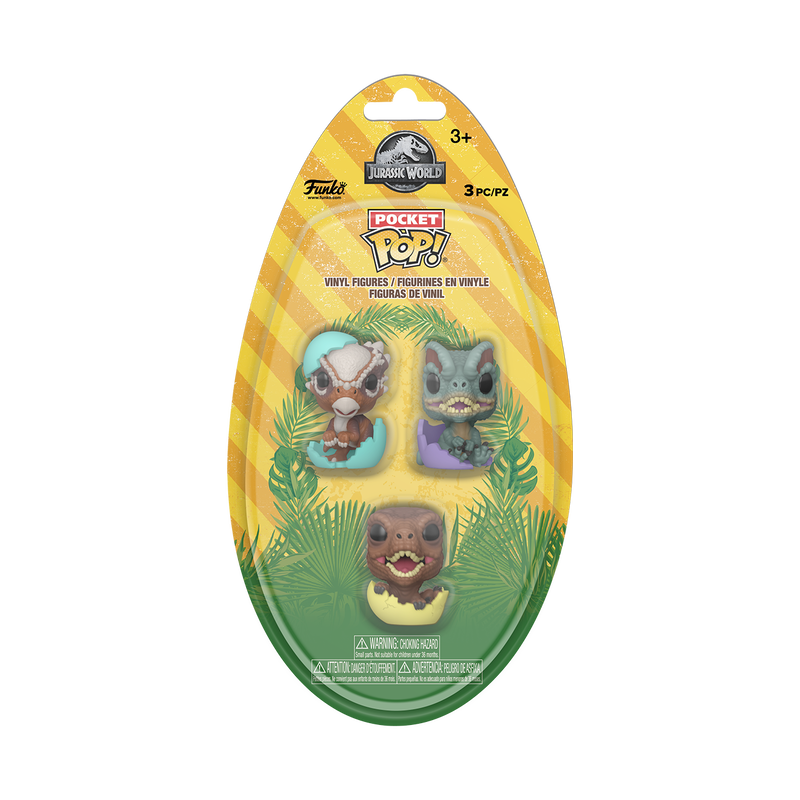 Jurassic World Hatchling 3-Pack Bitty Pop!