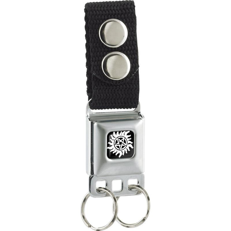 Supernatural- Winchester Pentagram Seatbelt Keychain