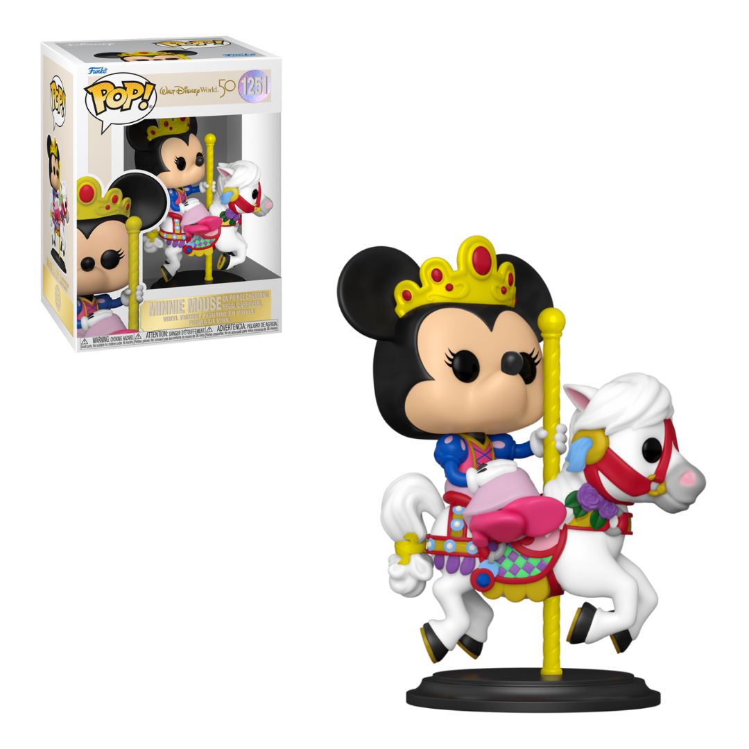 Walt Disney World 50- Minnie Mouse on Prince Charming Carrousel Pop!