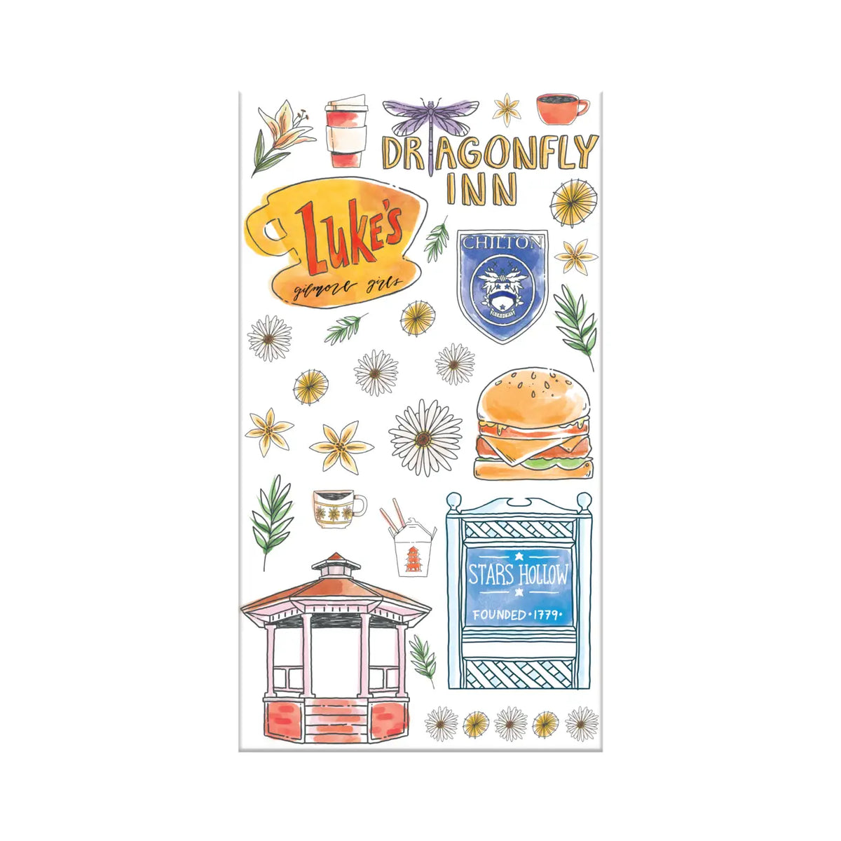 Gilmore Girls Painted Landmarks and Icons 32ct Guest Napkins