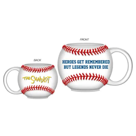 Sandlot Legends Never Die Baseball Ceramic 3D Sculpted Mug