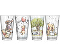 Winnie the Pooh- Painted Scene 4 Pint Glass Pack