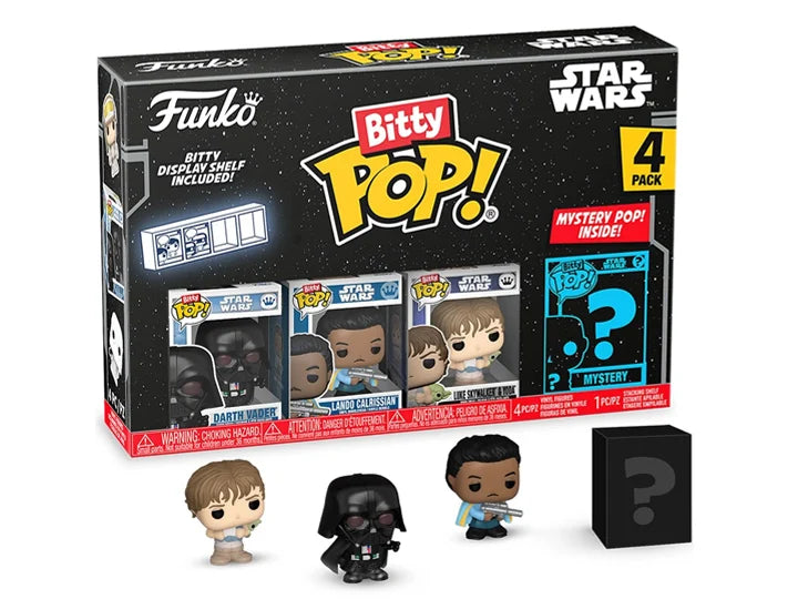 Star Wars: Empire Strikes Back- Darth Vader Bitty Pop! 4 Pack