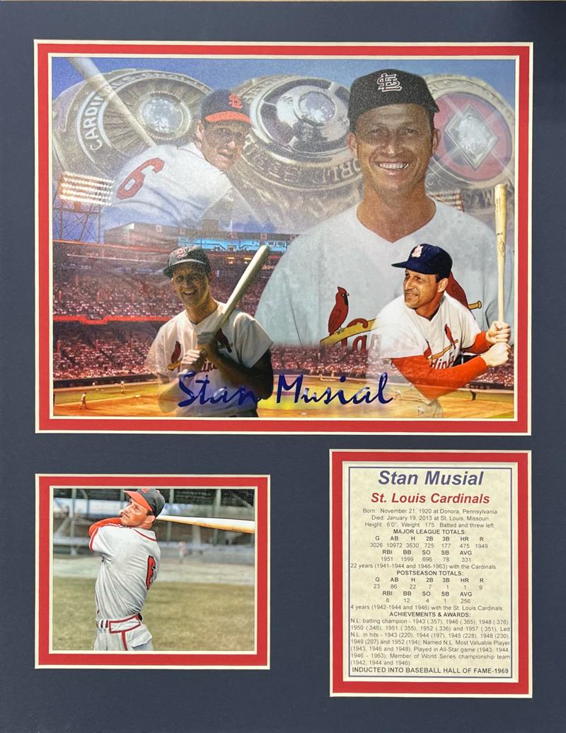 Stan Musial - 11x14 Matted Photos