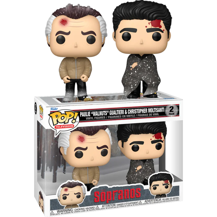 The Sopranos- Paulie "Walnuts" Gualtieri & Christopher Moltisanti Pop! 2 Pack