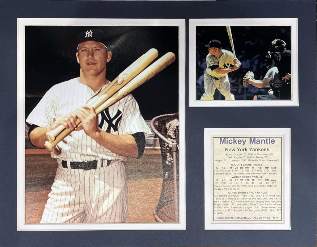 Mickey Mantle 11x14 Matted Photos