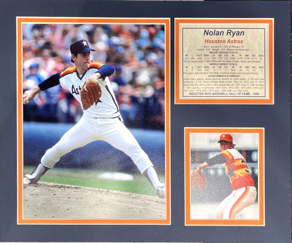 Nolan Ryan Astros 11x14 Matted Photos