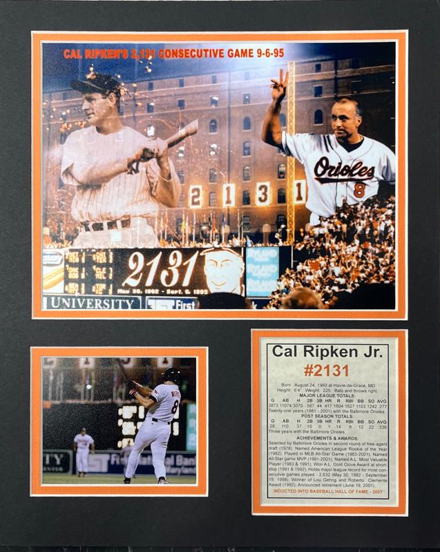 Cal Ripken Jr. Matted Photos