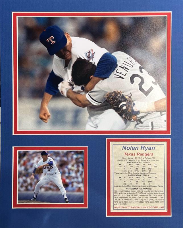 Nolan Ryan Fight 11x14 Matted Photos