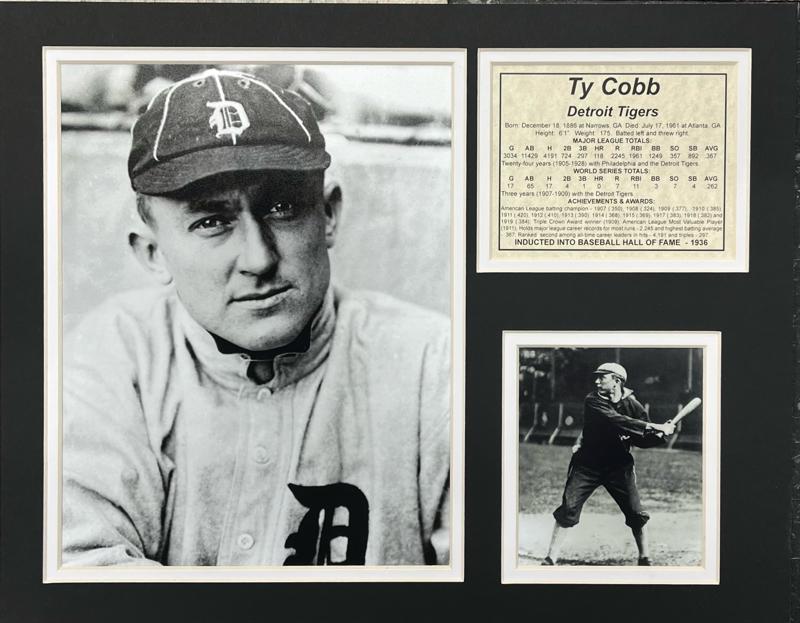 Ty Cobb - 11x14 Matted Photos