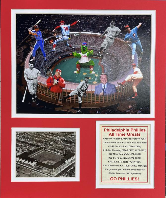 Phillies - Greats - 11x14 Matted Photos