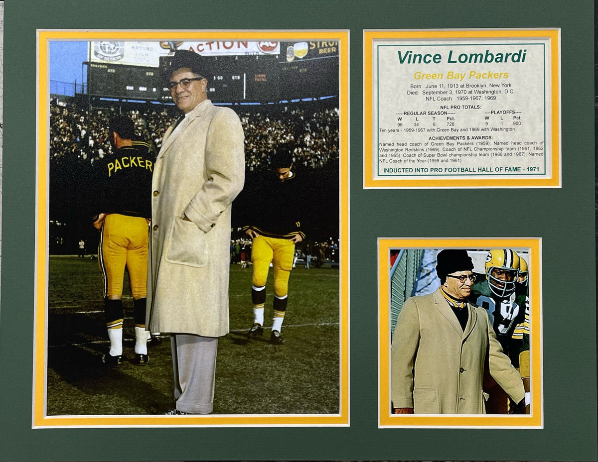 Vince Lombardi - 11x14 Matted Photos
