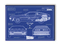 Back to the Future- Blueprint Magnet