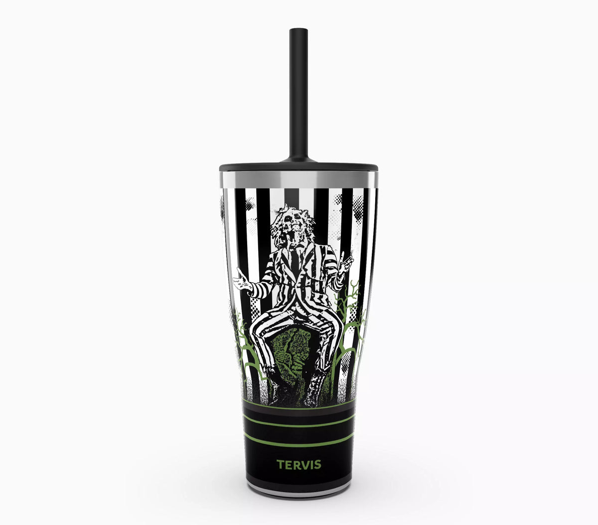 Beetlejuice Stainless Steel 30 oz Tervis + Straw