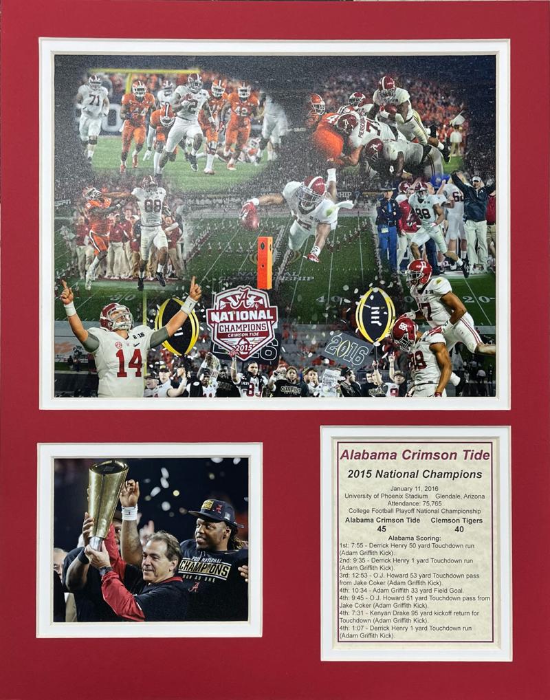 2015 Alabama - Matted Photos