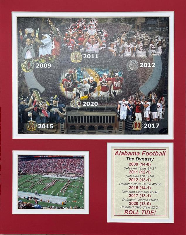 Alabama Dynasty 11x14 Matted Photos