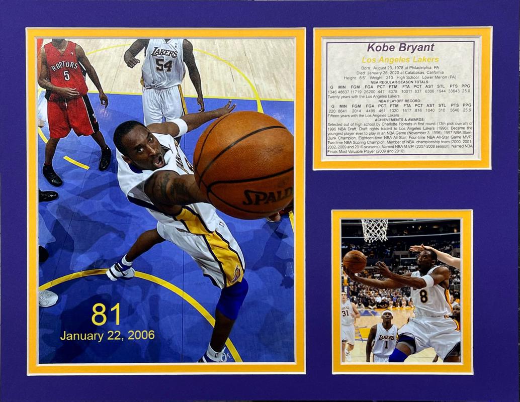 Kobe Bryant - 81 Points -  11x14 Matted Photos