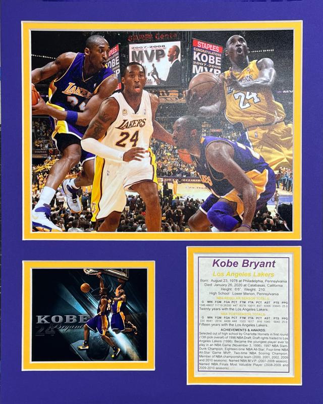 Kobe Bryant Collage 11x14 Matted Photos