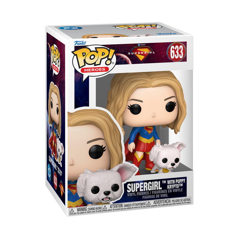 Supergirl- Supergirl with Puppy Krypto Pop!