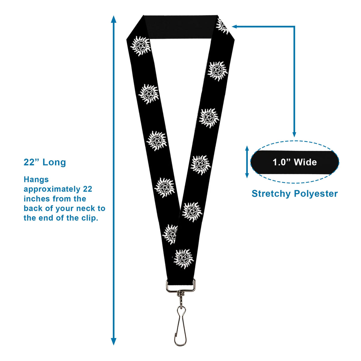 Supernatural Pentagram Lanyard