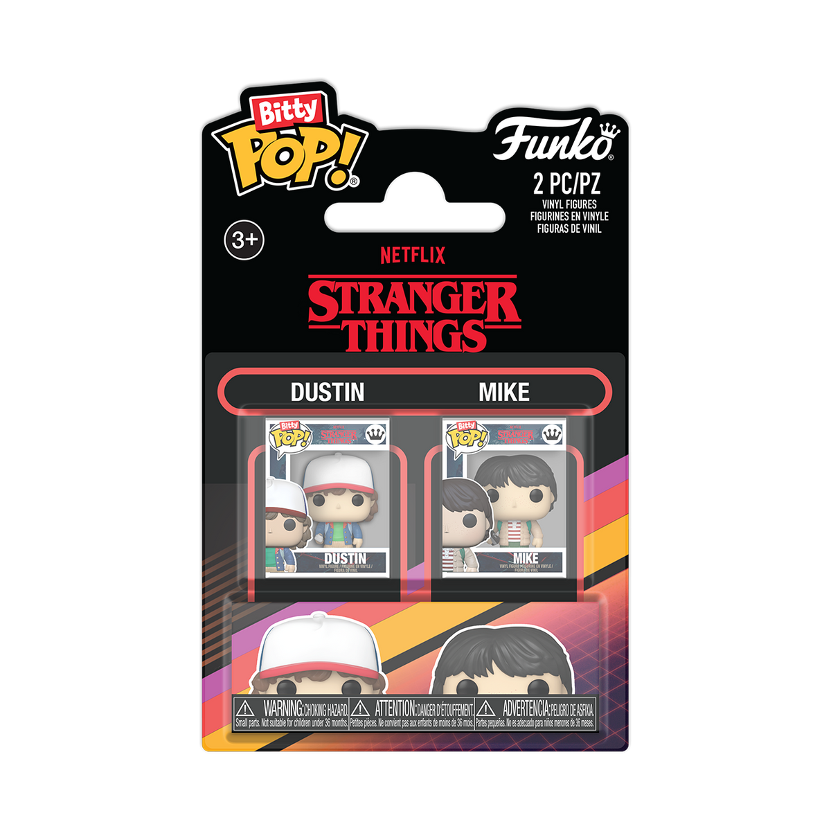 Stranger Things- Mike & Dustin Bitty Pop! 2-Pack