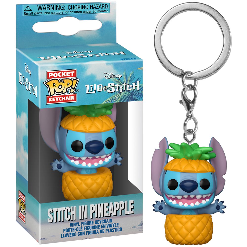 Lilo & Stitch- Stitch in Pineapple Pop! Keychain